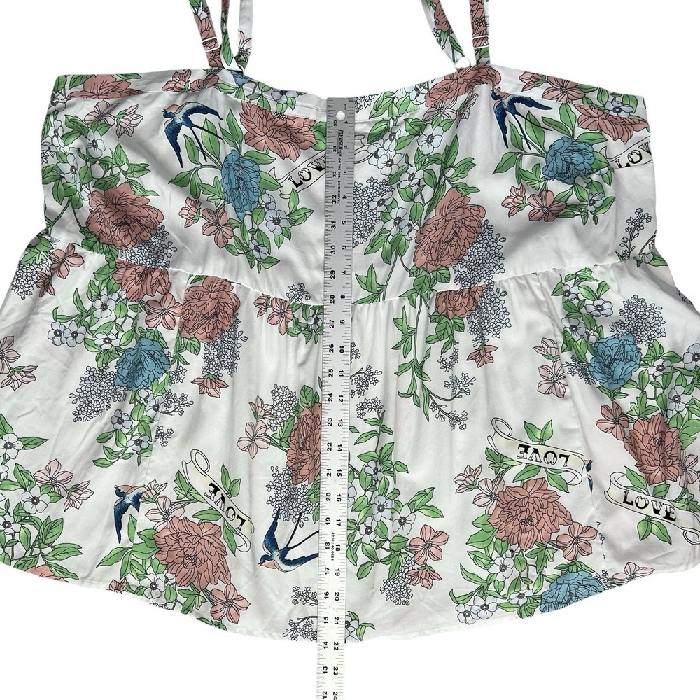 TORRID Babydoll Cami sz 3X (22/24) Floral Cottagecore Feminine Boho Flowy NWT - Picture 6 of 10